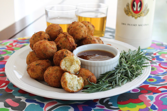 Food Lust People Love: Bolinhos de bacalhau are crispy deep-fried cod fritters made with mashed potato. They are crunchy on the outside and tender on the inside, the perfect appetizer or main dish.