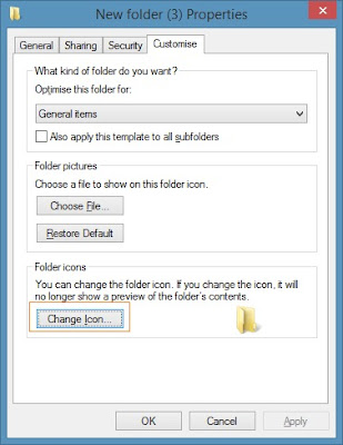 How to change folder icon in Windows