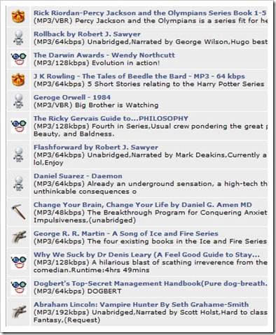 Audio book torrents index