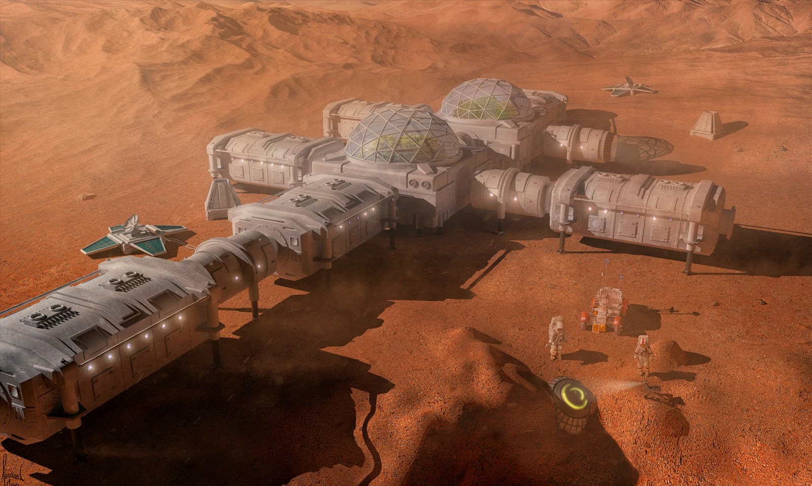 Mars base by Christian Gruner