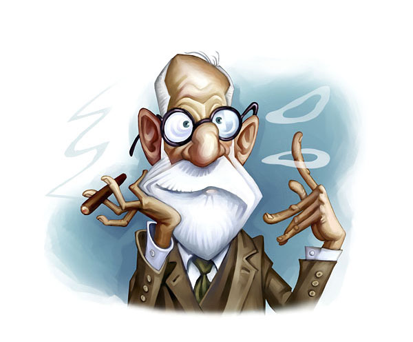 Sigmund FREUD caricature