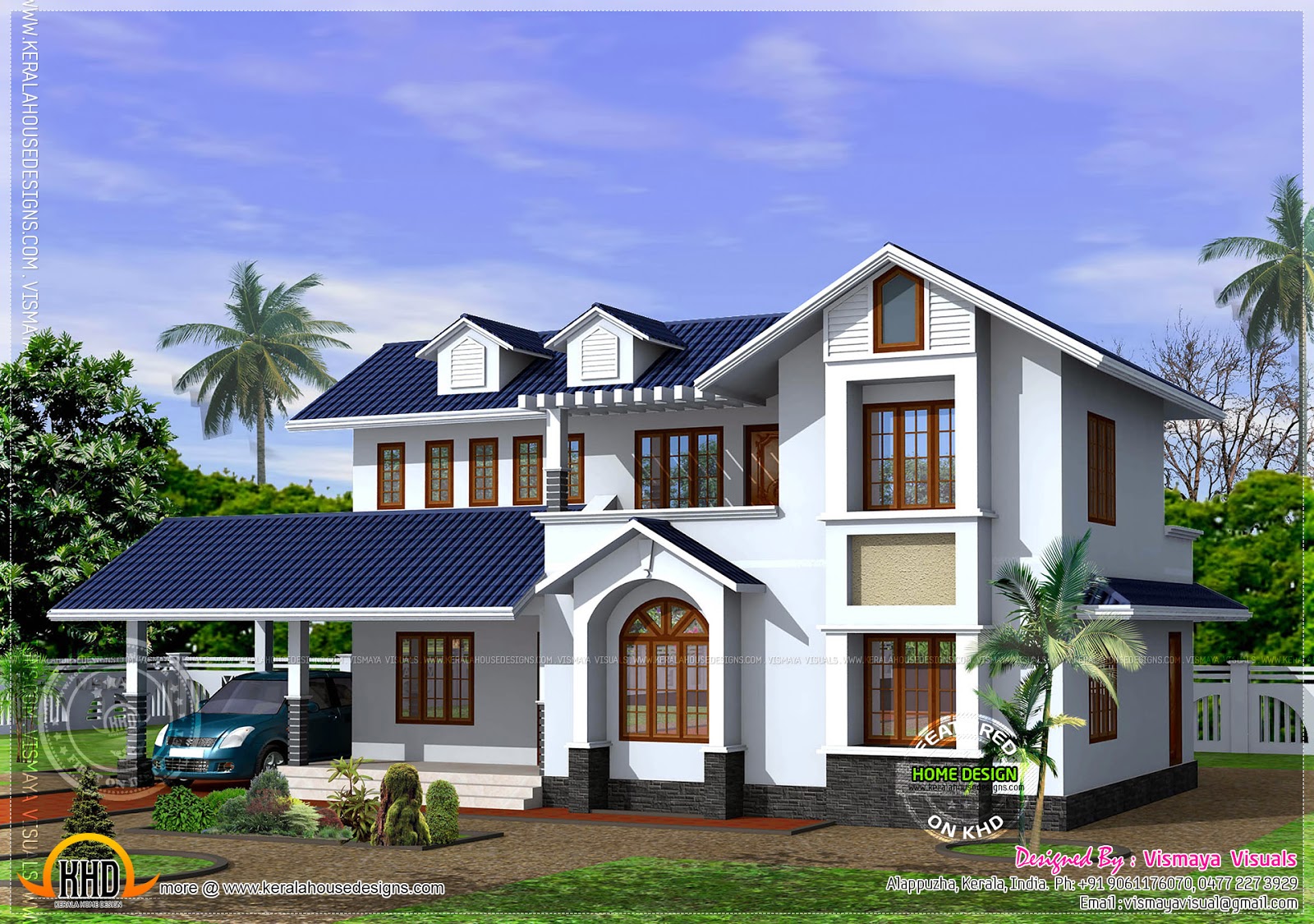  Kerala  style  house  with free floor  plan  Kerala  home  