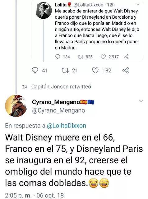 Walt Disney, Franco, Disneyland, Madrid, Barcelona