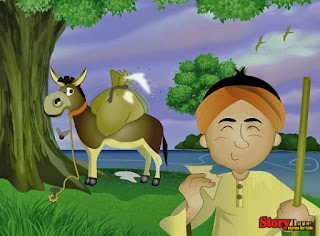 stories for kids :A Merchant and his Donkey