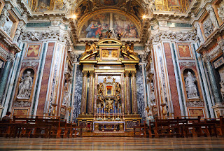 Altar da  Basílica de Santa Maria Maggiore em Roma Itália