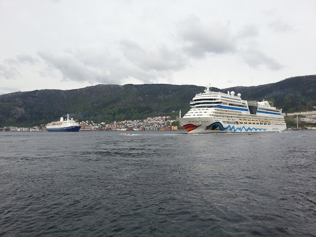 Cruise ship AIDAsol in Bergen, Norway; Cruise Ships in Bergen