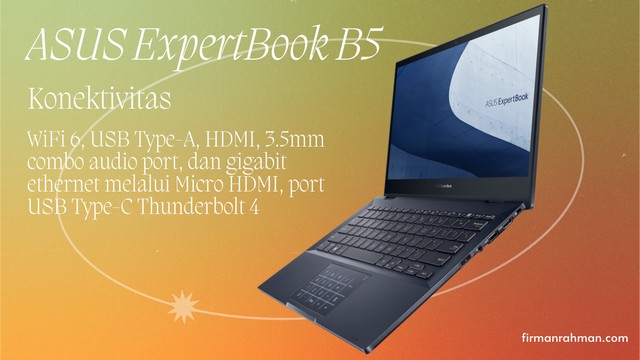 Konektivitas ASUS ExpertBook B5