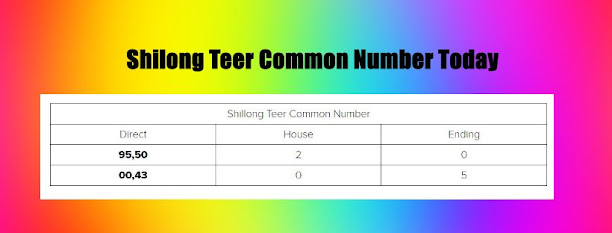 Shilong Teer Common Number