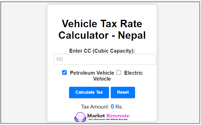 vehicle-bike-tax-rate-in-nepal-with-vehicle-tax-tool