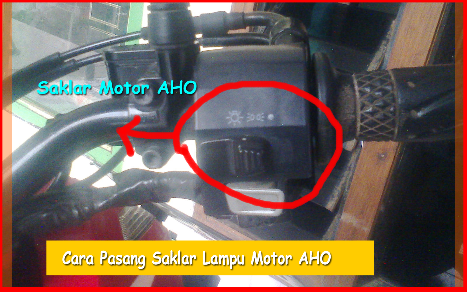 Cara Pasang Saklar Lampu Motor Beat Mio CB150R Dan Vixion