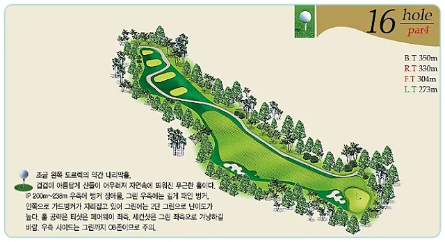 남안동cc 인 코스 16번 홀