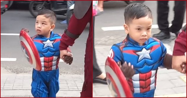 Ulang Tahun Ketiga Bertema Superhero, Gala Sky dan Keluarga Kompak Pakai Baju Tokoh Marvel