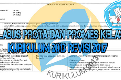 Donwload Silabus Prota dan Promes Kelas 5 Kurikulum 2013 Revisi 2017