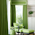 Green Curtain for Living Room