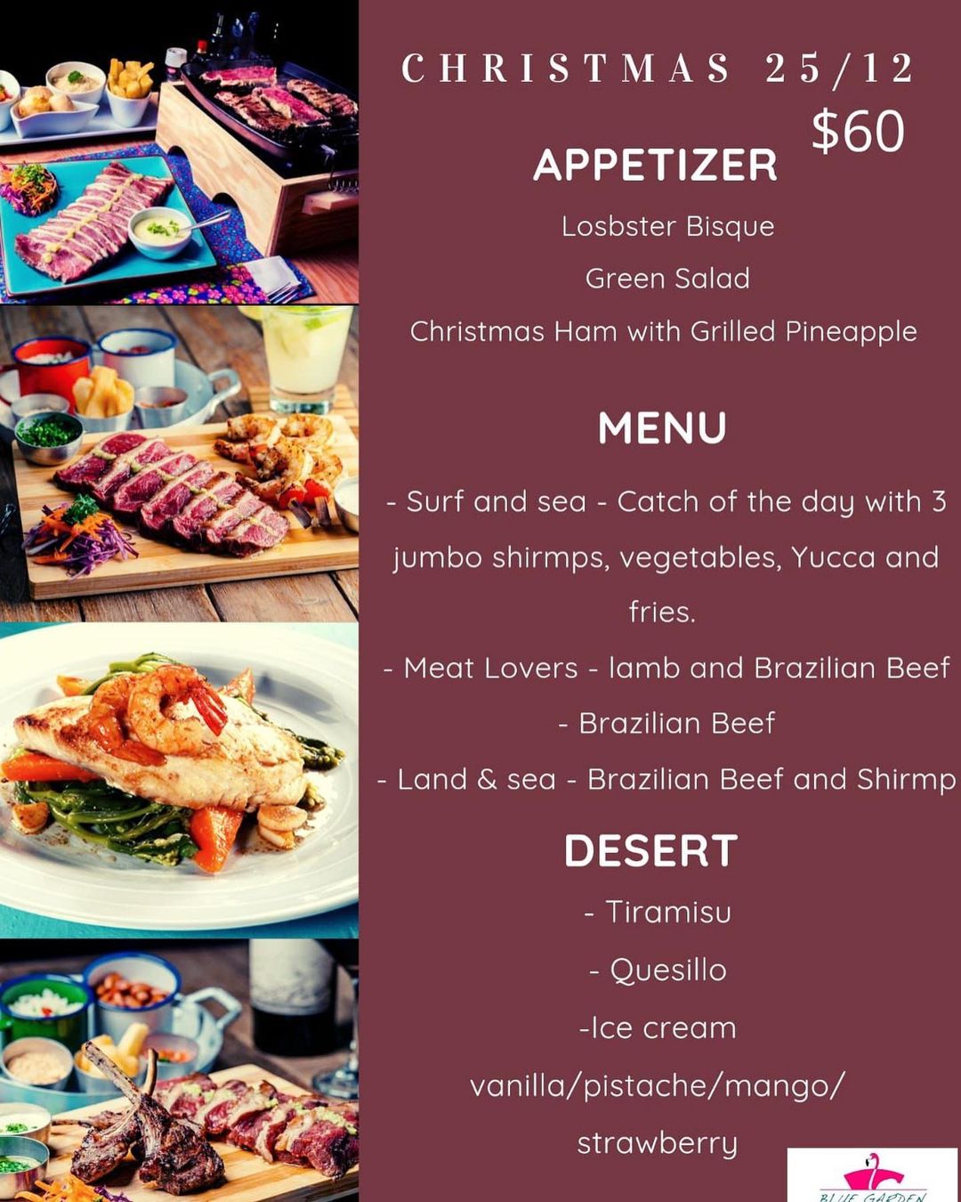 Christmas and New Year Specials Menu In Brazil resto