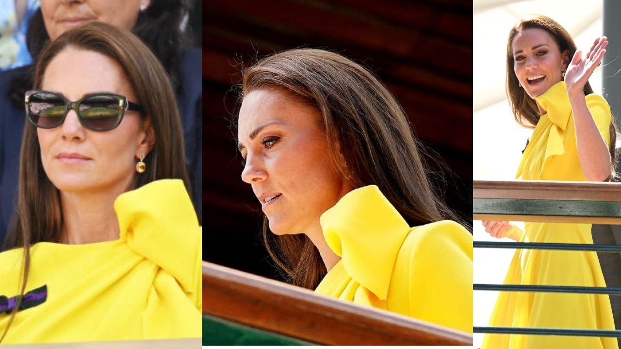 The Duchess of Sunshine - Kate chose Yellow Roksanda for first Wimbledon Finale