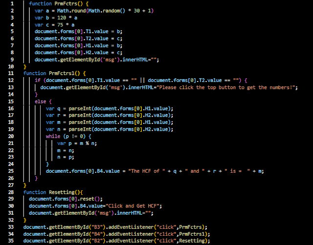 euclid's algorithm - javascript code