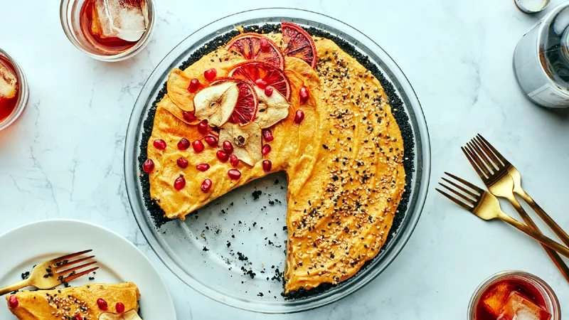 Pumpkin-Tahini Mousse Pie