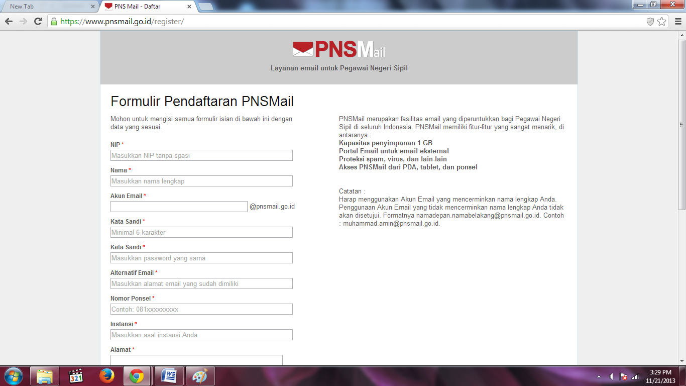 CARA MUDAH MEMBUAT EMAIL KHUSUS PNS PEGAWAI NEGERI SIPIL 