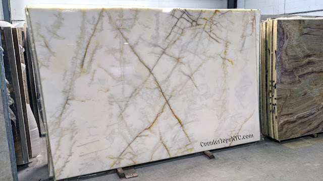 Cristallo Quartzite Slabs for Countertop NYC