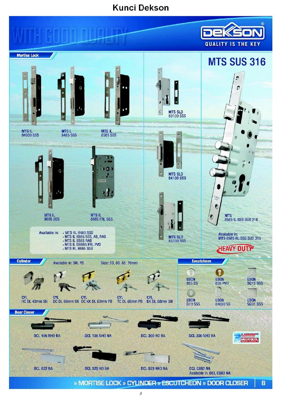 Central Lock KATALOG  DEKSON BLUE