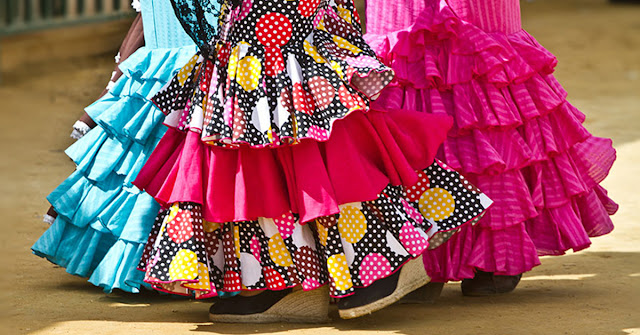 trajes de flamenca volantes