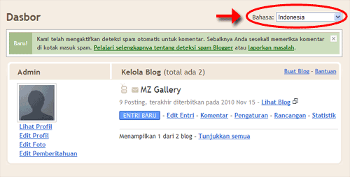 Cara Setting Blog di Blogger