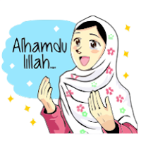  Stiker  Update Status Gambar Hijab Anak Muslimah  PNG