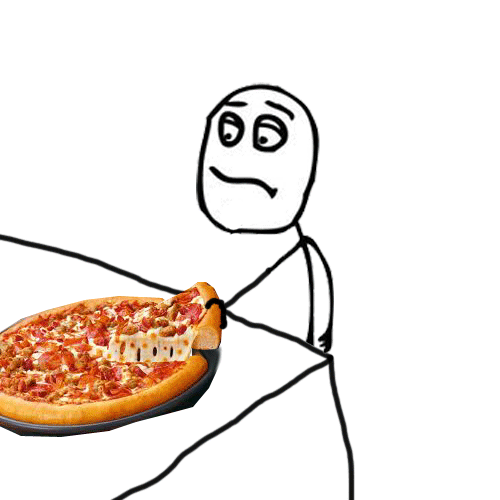 pegando um peda de pizza, gif