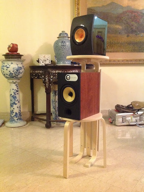 Frosta Dual Speaker Stands / Bar table