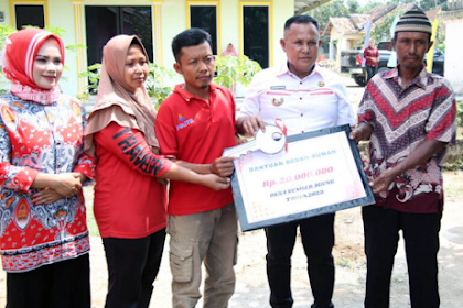 Bupati Lampung Selatan H. Nanang Ermanto Meresmikan Rumah Layak Huni di Way Sulan