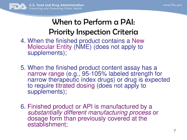 FDA Approaches to GMP Inspection Guidelines