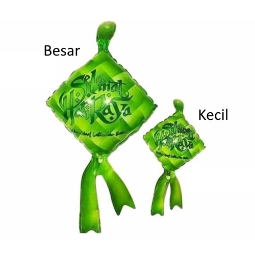 Balon Foil Ketupat (2 Ukuran)