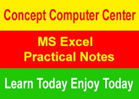 MS Excel Practical Notes