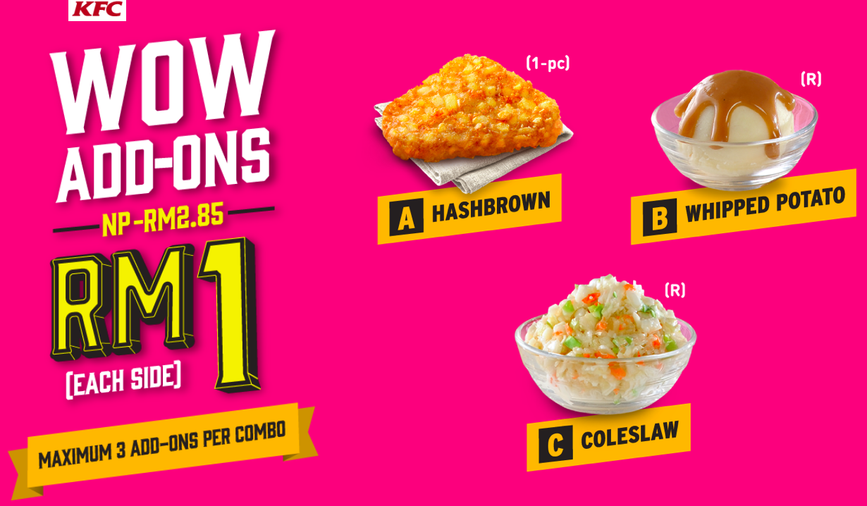 Harga Classic Rice Combo - KFC WOW Breakfast - Senarai 