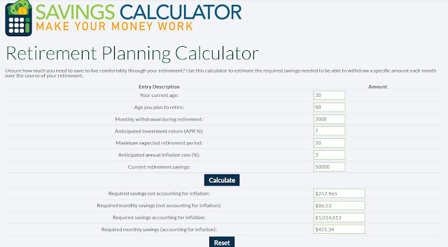 Retirement Calculator - SavingsCalculator.org
