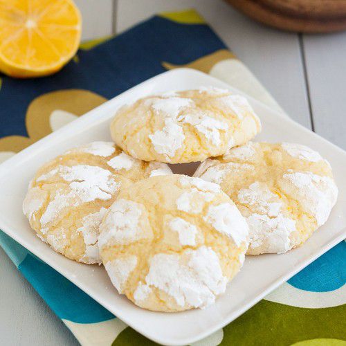 Meyer Lemon Crinkle Cookies Recipe