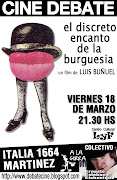 El discreto encanto de la burgesía (este viernes). Vuelve el cine en marzo. (afiche discreto encanto de la burguesia)