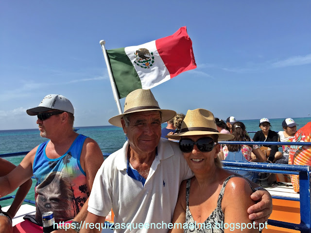 Viagem no Ferry Boat para Cozumel