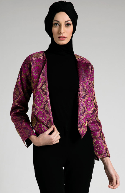 Model Baju Batik Kerja Kantoran Muslimah Modern Terbaru