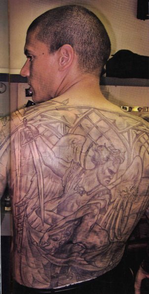 Michael Schofield with Blue Print Tattoo, Prison Break TV Series Poster: