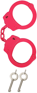 Handcuffs are convenient for tying up home intruders, rapists or attackers.