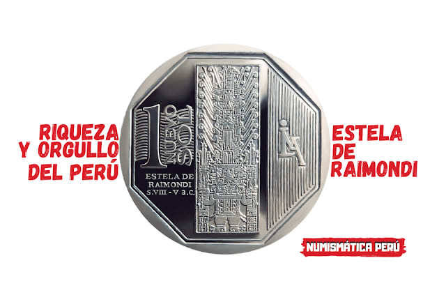 Moneda alusiva a la Estela de Raimondi