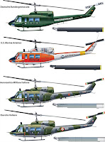 Italeri 1/48 BELL AB 212 / UH 1N (2692) Colour Guide & Paint Conversion Chart