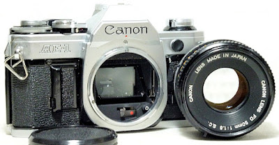 Canon AE-1 35mm SLR Film Camera (Chrome) Kit #991