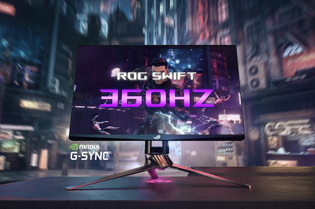 ASUS Republic of Gamers anuncia o ROG Swift 360Hz, o primeiro monitor gaming do mundo com 360Hz e tecnologia NVIDIA G-SYNC