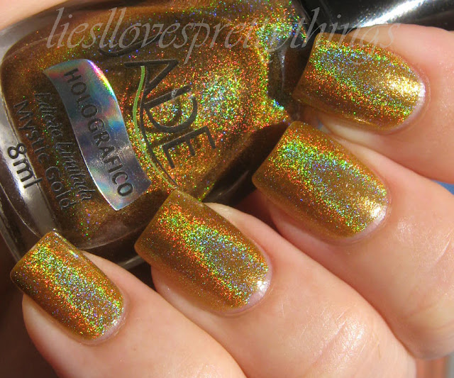 Jade Holographics Mystic Gold swatch and review