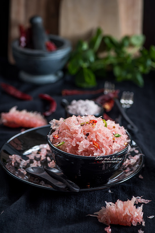 pomelo, batabi lebu, fruit, salad