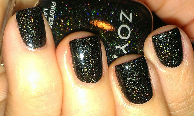 Zoya Ornate black scattered holo