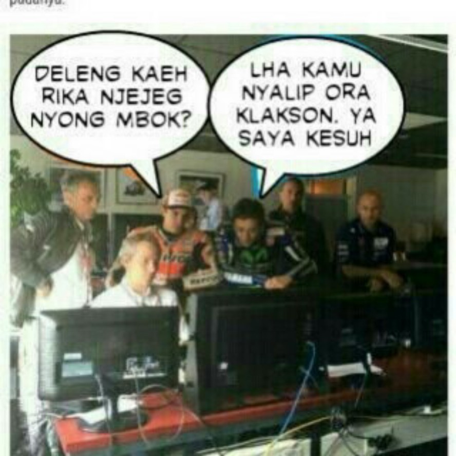 Kumpulan Meme Lucu Bahasa Jawa Rossi Vs Marquez Kumpulan Gambar DP BBM